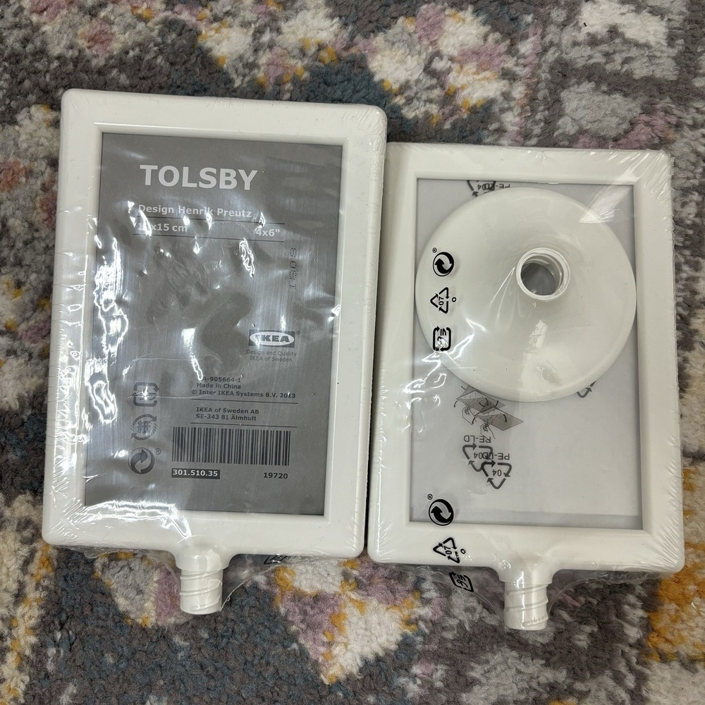IKEA Tolsby Frame Double Side Two Picture Display White 4x6 Free Standing (2)